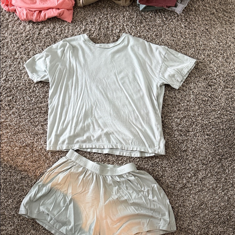 Hanes Light Gray Apparel with Red Tag